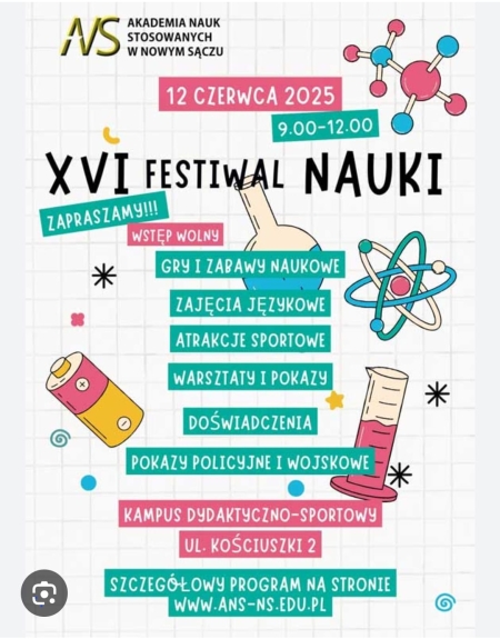 Festiwalu Nauki Akademii Nauk Stosowanych w Nowym Sączu